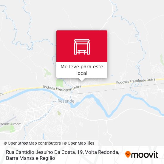 Rua Cantídio Jesuíno Da Costa, 19 mapa