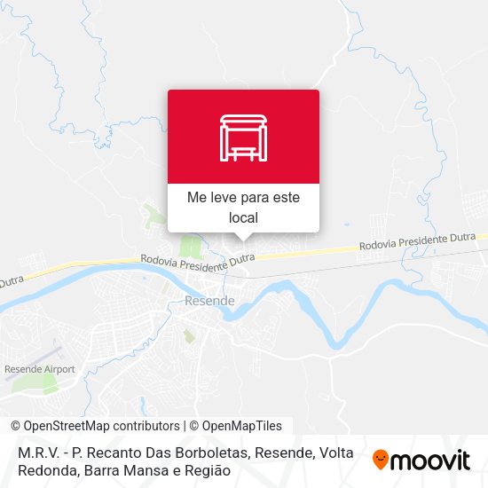 M.R.V. - P. Recanto Das Borboletas, Resende mapa