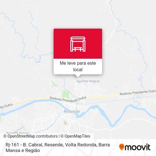 Rj-161 - B. Cabral, Resende mapa