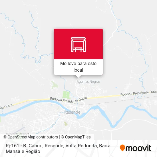 Rj-161 - B. Cabral, Resende mapa