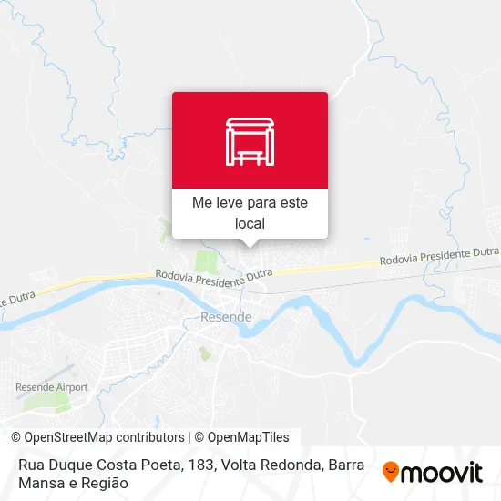 Rua Duque Costa Poeta, 183 mapa