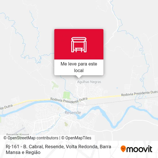 Rj-161 - B. Cabral, Resende mapa