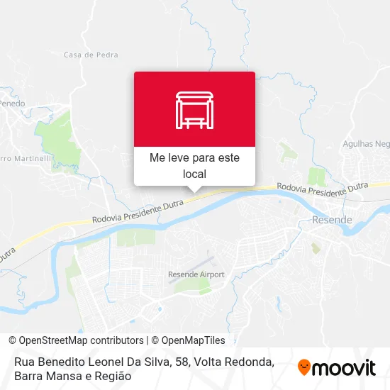 Rua Benedito Leonel Da Silva, 58 mapa