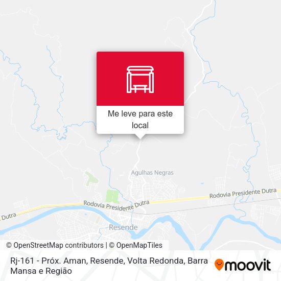 Rj-161 - Próx. Aman, Resende mapa