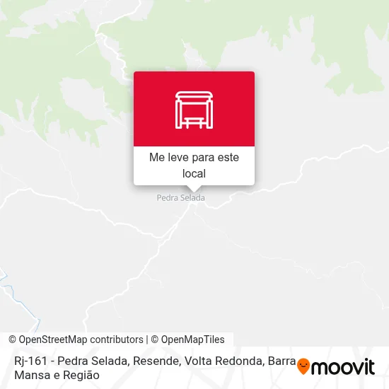 Rj-161 - Pedra Selada, Resende mapa