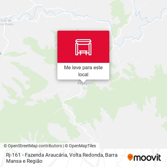 Rj-161 - Fazenda Araucária mapa