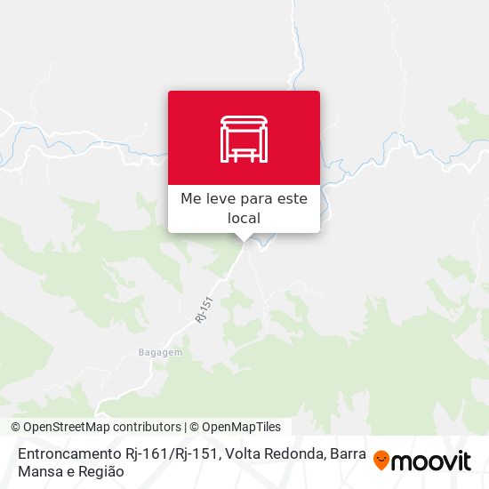 Entroncamento Rj-161/Rj-151 mapa