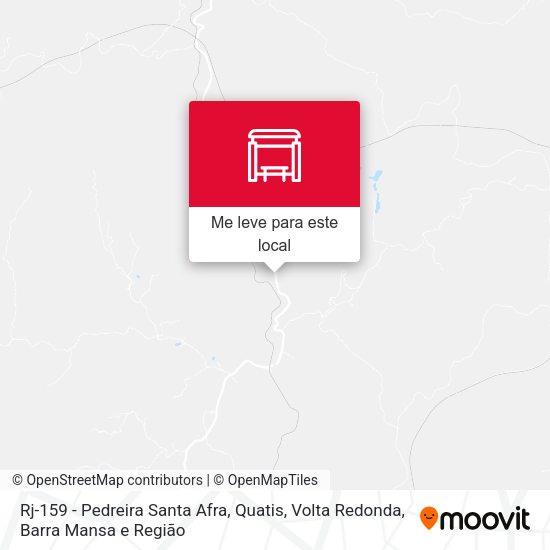 Rj-159 - Pedreira Santa Afra, Quatis mapa