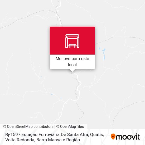 Rj-159 - Estação Ferroviária De Santa Afra, Quatis mapa