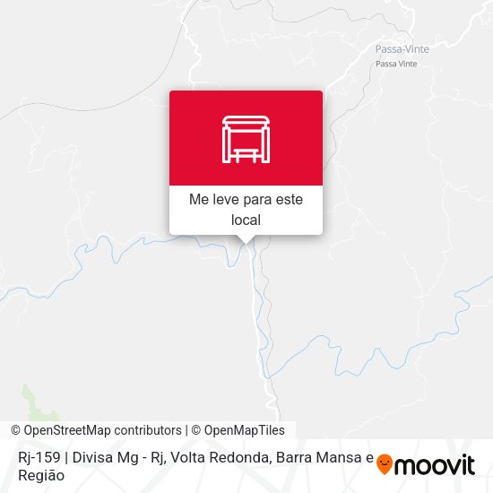 Rj-159 | Divisa Mg - Rj mapa