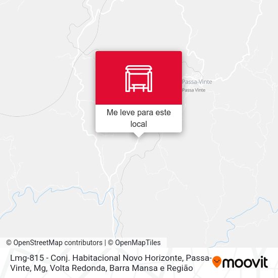 Lmg-815 - Conj. Habitacional Novo Horizonte, Passa-Vinte, Mg mapa