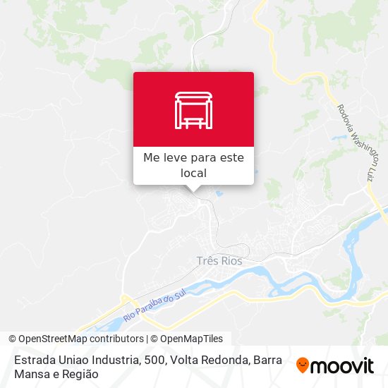 Estrada Uniao Industria, 500 mapa