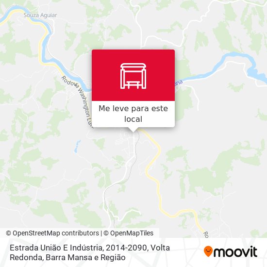 Estrada União E Indústria, 2014-2090 mapa
