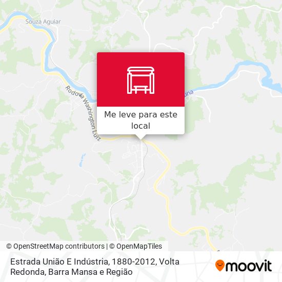 Estrada União E Indústria, 1880-2012 mapa