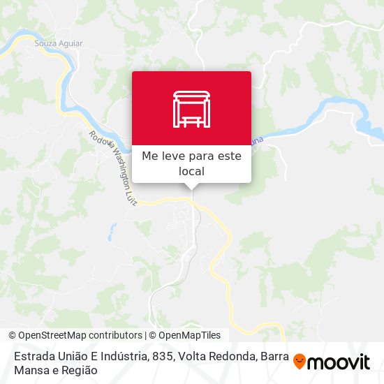 Estrada União E Indústria, 835 mapa