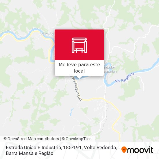 Estrada União E Indústria, 185-191 mapa
