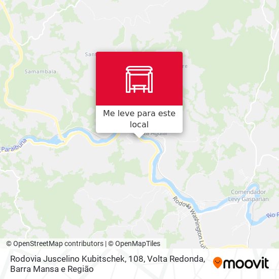 Rodovia Juscelino Kubitschek, 108 mapa