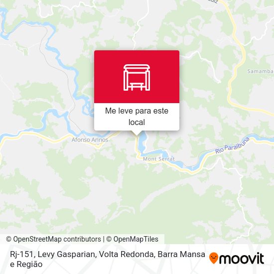 Rj-151, Levy Gasparian mapa