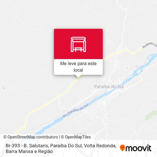 Br-393 - B. Salutaris, Paraíba Do Sul mapa