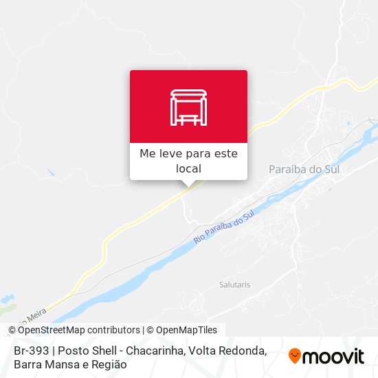 Br-393 | Posto Shell - Chacarinha mapa