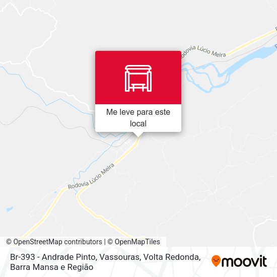 Br-393 - Andrade Pinto, Vassouras mapa