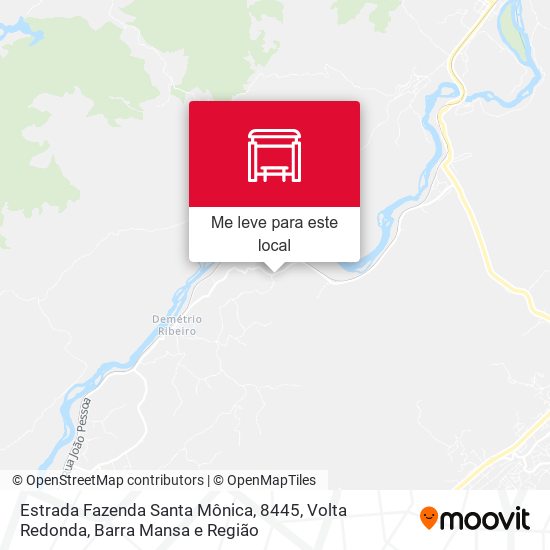 Estrada Fazenda Santa Mônica, 8445 mapa