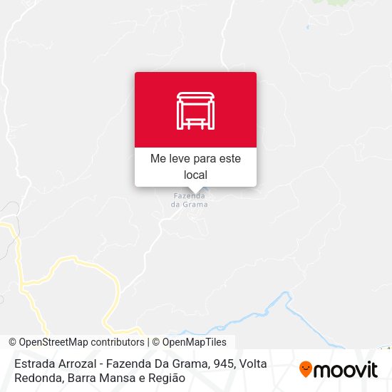 Estrada Arrozal - Fazenda Da Grama, 945 mapa