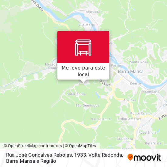 Rua José Gonçalves Rebolas, 1933 mapa
