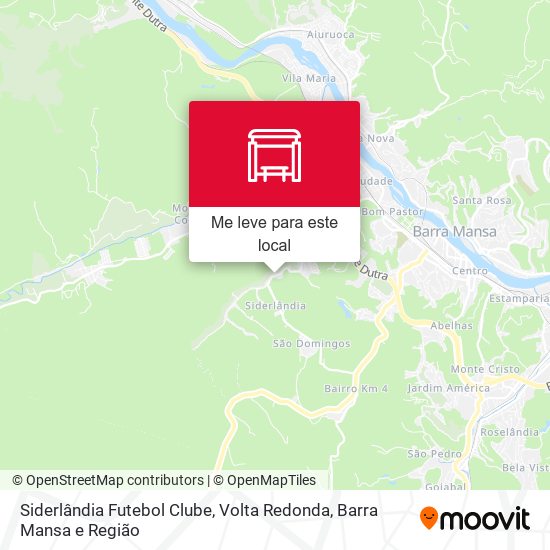 Siderlândia Futebol Clube mapa