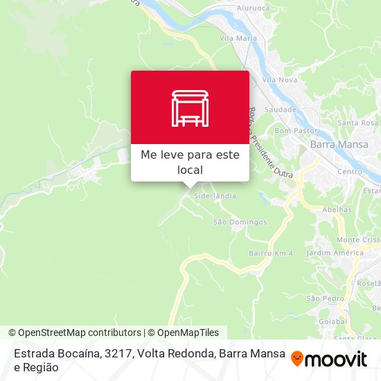 Estrada Bocaína, 3217 mapa