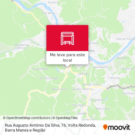 Rua Augusto Antônio Da Silva, 76 mapa