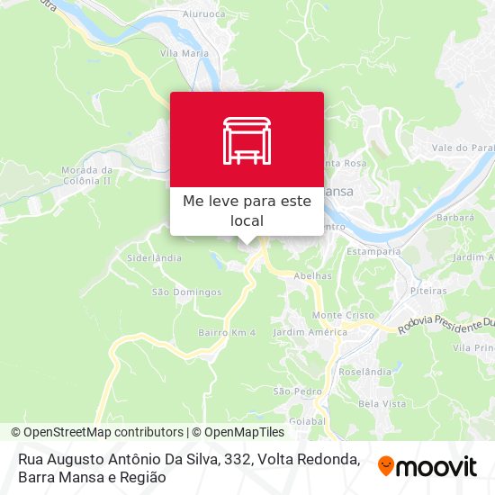 Rua Augusto Antônio Da Silva, 332 mapa