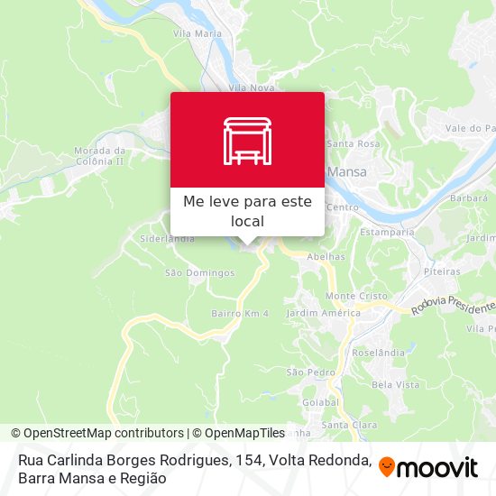 Rua Carlinda Borges Rodrigues, 154 mapa