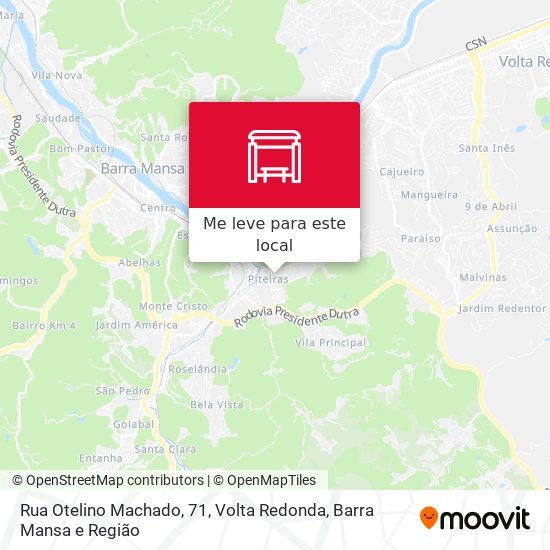Rua Otelino Machado, 71 mapa