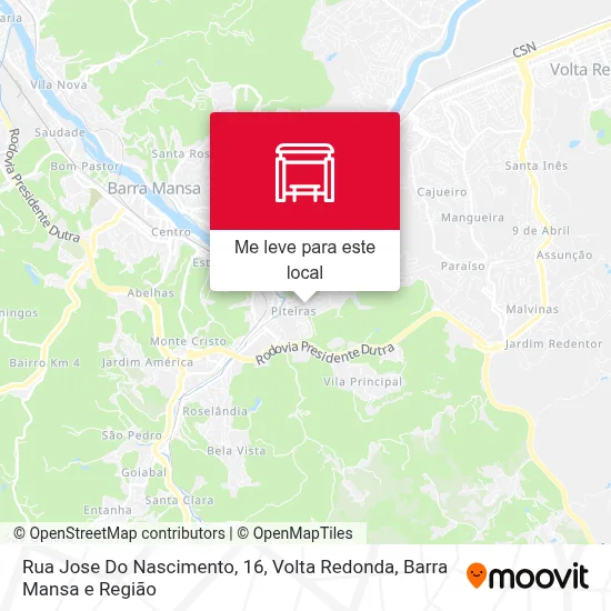 Rua Jose Do Nascimento, 16 mapa