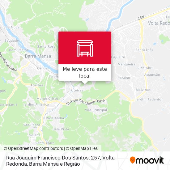 Rua Joaquim Francisco Dos Santos, 257 mapa