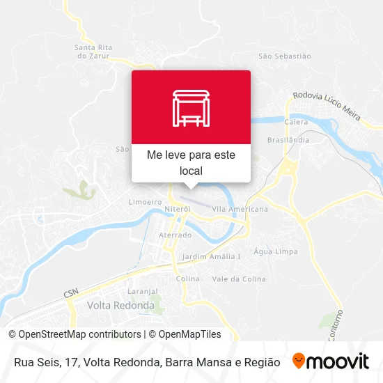 Rua Seis, 17 mapa