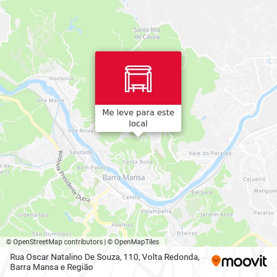 Rua Oscar Natalino De Souza, 110 mapa