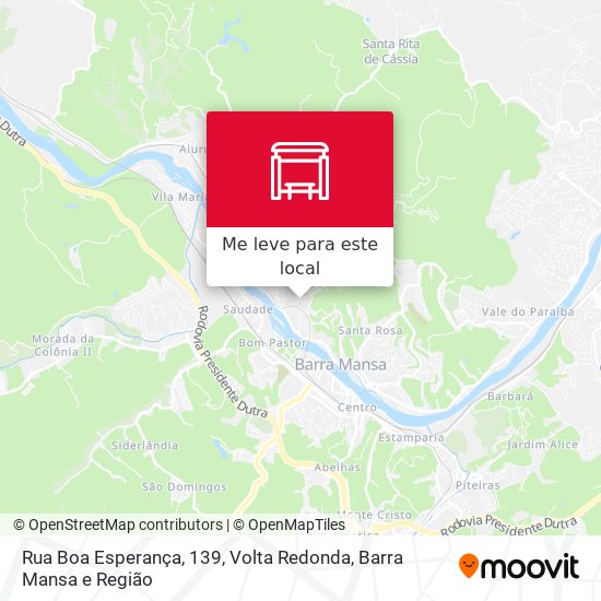 Rua Boa Esperança, 139 mapa