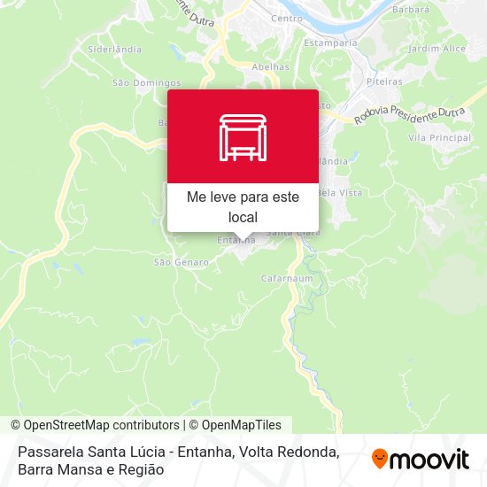 Passarela Santa Lúcia - Entanha mapa