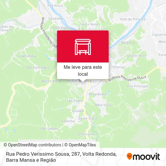 Rua Pedro Verissimo Sousa, 287 mapa