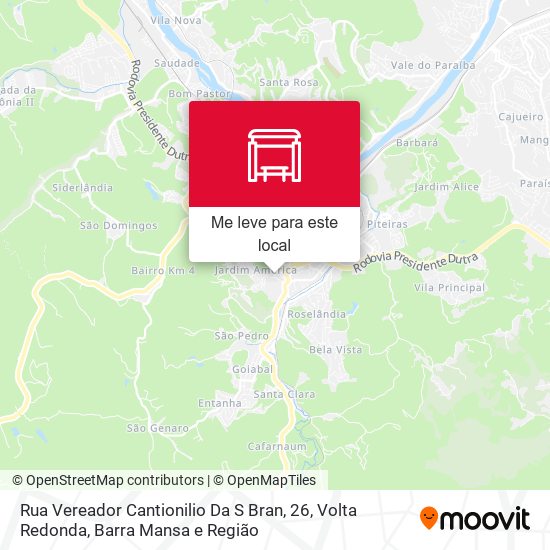 Rua Vereador Cantionilio Da S Bran, 26 mapa