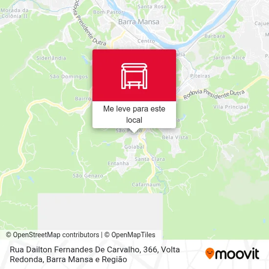 Rua Dailton Fernandes De Carvalho, 366 mapa