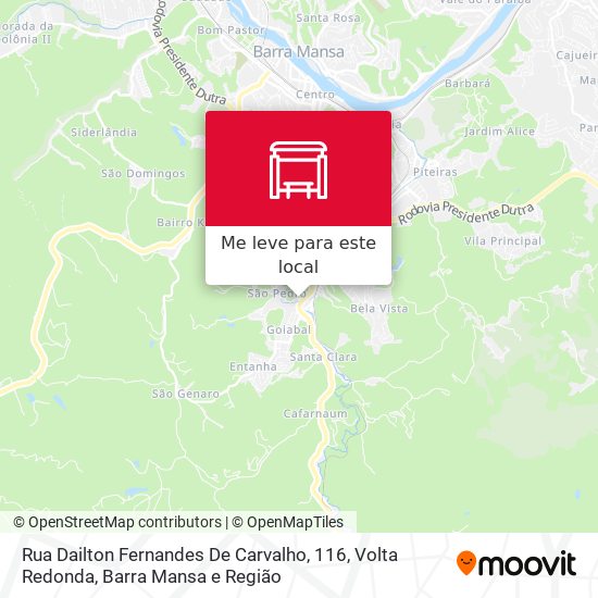 Rua Dailton Fernandes De Carvalho, 116 mapa