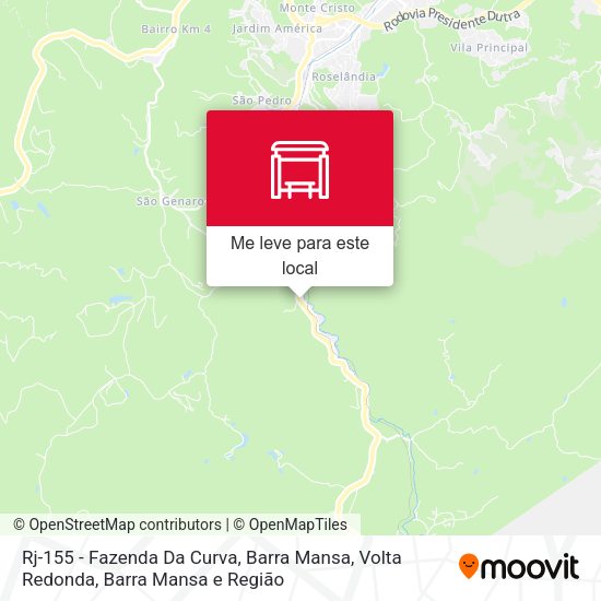 Rj-155 - Fazenda Da Curva, Barra Mansa mapa