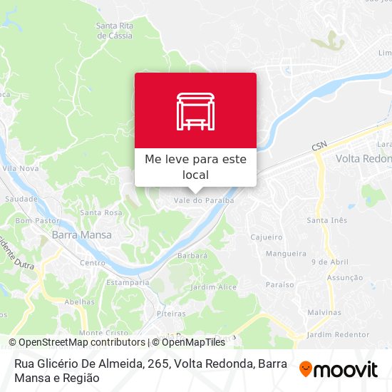 Rua Glicério De Almeida, 265 mapa