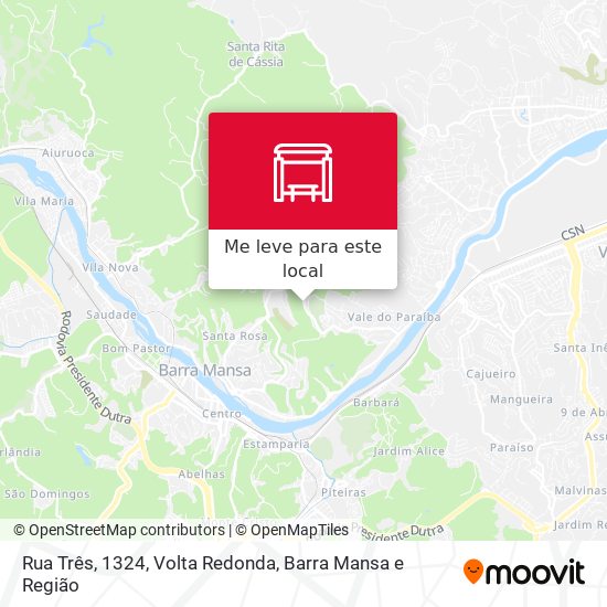Rua Três, 1324 mapa