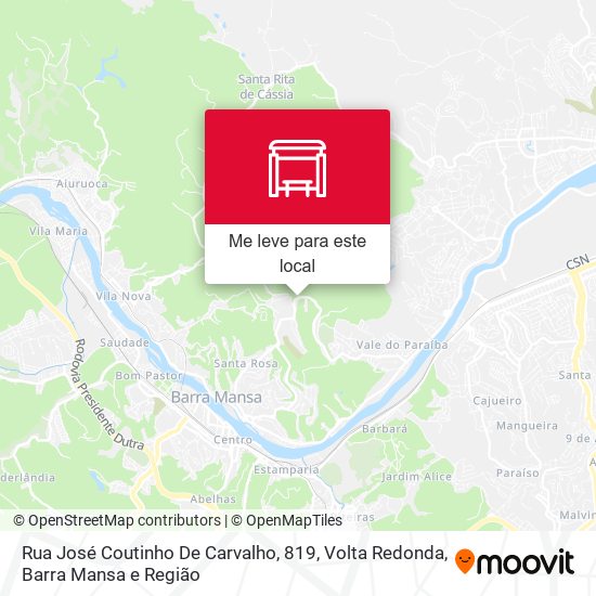 Rua José Coutinho De Carvalho, 819 mapa