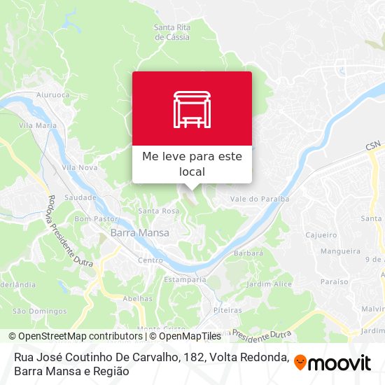 Rua José Coutinho De Carvalho, 182 mapa