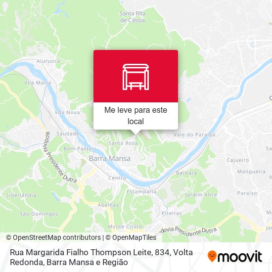 Rua Margarida Fialho Thompson Leite, 834 mapa